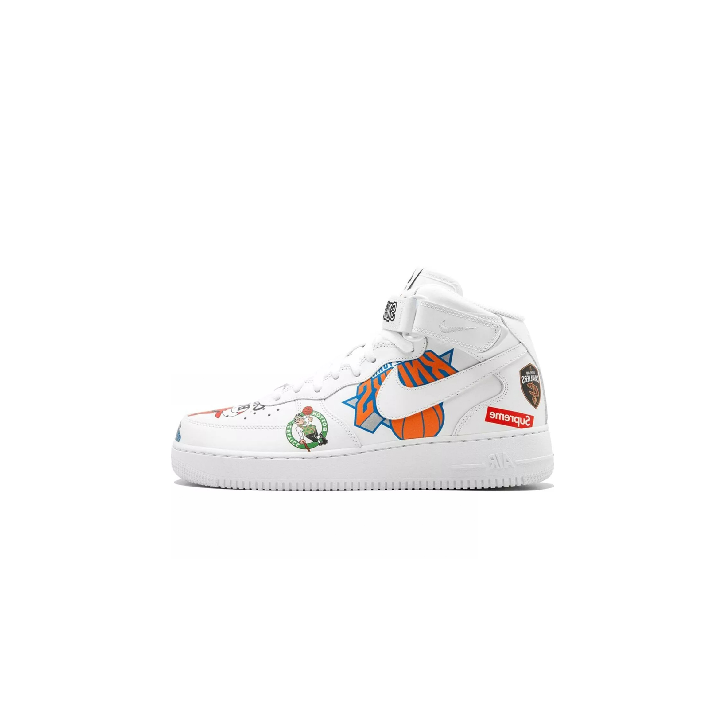 NIKE AIR FORCE 1 MID SUPREME NBA WHITE AQ8017-100